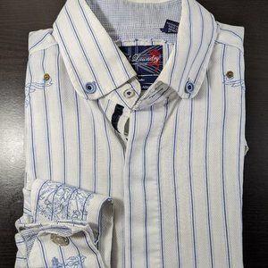 English Laundry Mens Embroidered Shirt